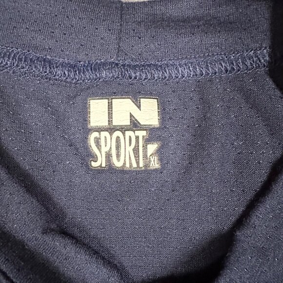 Vtg Insport Mens XL Navy Blue Short Sleeve Endurance Tee Coolmax Polyester - Picture 8 of 9